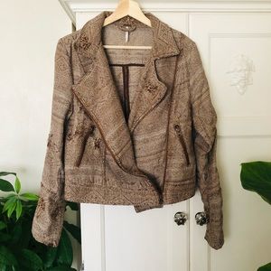 Free People zip up jacket